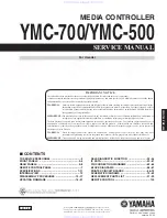 Предварительный просмотр 1 страницы Yamaha neoHD YMC-700 Service Manual