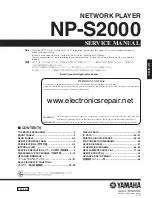 Yamaha NP-S2000 Service Manual preview