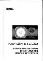 Yamaha NS-10M (French) Mode D'Emploi preview