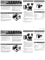 Yamaha NS-35E Owner'S Manual preview