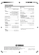 Preview for 20 page of Yamaha NS-430 Owner'S Manual