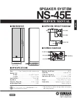 Yamaha NS-45E Service Manual preview