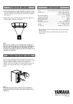 Preview for 2 page of Yamaha NS-70 Owner'S Manual