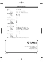 Предварительный просмотр 8 страницы Yamaha NS-AP6506E Owner'S Manual