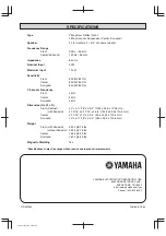 Preview for 8 page of Yamaha NS-AP7800E Owner'S Manual