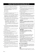 Предварительный просмотр 4 страницы Yamaha NS-BR301 Owner'S Manual