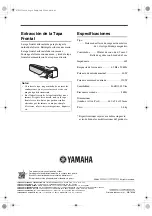 Preview for 16 page of Yamaha NS-C225 - Center CH Speaker Owner'S Manual