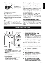 Предварительный просмотр 7 страницы Yamaha NS-C385 Owner'S Manual