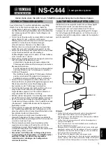 Preview for 7 page of Yamaha NS-C444 - Center CH Speaker Owner'S Manual