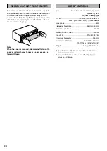 Preview for 4 page of Yamaha NS-C5HX Owner'S Manual