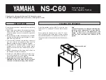 Yamaha NS-C60 User Manual preview