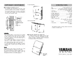 Preview for 2 page of Yamaha NS-E120 User Manual