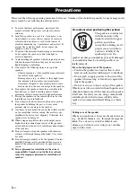 Предварительный просмотр 2 страницы Yamaha NS-F160 Owner'S Manual