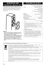 Предварительный просмотр 18 страницы Yamaha NS-F700 Owner'S Manual