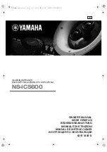 Yamaha NS-ICS600 Owner'S Manual preview