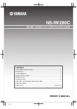 Preview for 30 page of Yamaha NS-IW280CWH Owner'S Manual