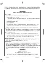 Preview for 8 page of Yamaha NS-IW660 - Left / Right CH Speakers Owner'S Manual