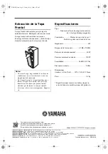 Предварительный просмотр 20 страницы Yamaha NS-M225 Owner'S Manual