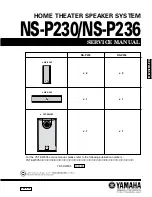 Preview for 1 page of Yamaha NS-P230 Service Manual