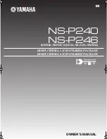 Yamaha NS-P240 Owner'S Manual preview