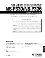 Yamaha NS-P330 Service Manual preview