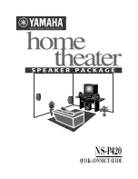 Yamaha NS-P420 Quick Connect Manual preview