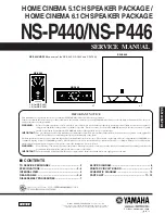 Yamaha NS-P440 Service Manual preview