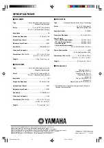 Preview for 20 page of Yamaha NS-P620 Owner'S Manual