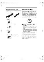 Preview for 2 page of Yamaha NS-PLC3 Owner'S Manual