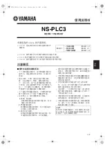 Preview for 19 page of Yamaha NS-PLC3 Owner'S Manual