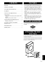 Предварительный просмотр 5 страницы Yamaha NS-SW210 Owner'S Manual