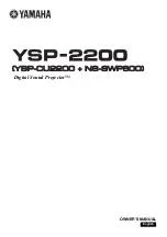 Yamaha NS-SWP600 Owner'S Manual preview