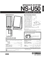 Yamaha NS-U50 Service Manual preview