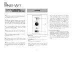 Preview for 3 page of Yamaha NS-W1 Owner'S Manual