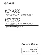 Yamaha NS-WSW160 Owner'S Manual preview