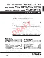 Yamaha NS-WSW160 Service Manual preview