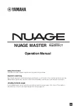 Yamaha NUAGE MASTER Ncs500-CT Operation Manual preview