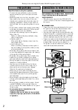 Предварительный просмотр 2 страницы Yamaha NX-E150 Owner'S Manual