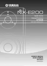 Yamaha NX-E200 Owner'S Manual preview