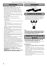 Предварительный просмотр 2 страницы Yamaha NX-E400 Owner'S Manual