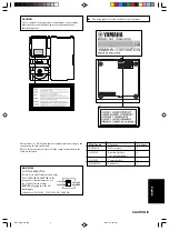 Preview for 5 page of Yamaha NX-P120 - 6 Piece Home Theater Speaker... Owner'S Manual