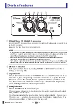 Предварительный просмотр 10 страницы Yamaha NY64-D Owner'S Manual