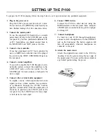 Preview for 14 page of Yamaha P-100 Owner'S Manual