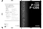 Yamaha P-120 (Japanese) User Manual preview