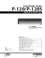 Preview for 1 page of Yamaha P-120 Service Manual