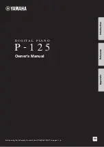 Yamaha P-125 Owner'S Manual предпросмотр