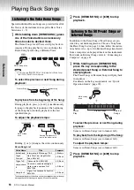 Preview for 18 page of Yamaha P-125 Owner'S Manual