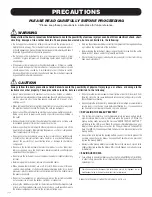 Предварительный просмотр 6 страницы Yamaha P-200 Owner'S Manual