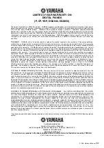 Предварительный просмотр 57 страницы Yamaha P-255 Owner'S Manual