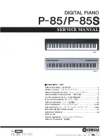 Yamaha P-85 Service Manual preview